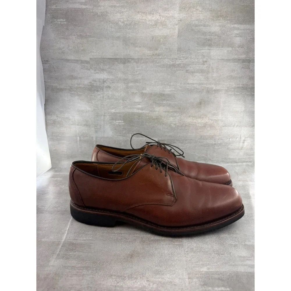 Allen Edmonds Badlands Brown Leather Derby Shoes Men Sz 9.5 E 2952 Made in USA